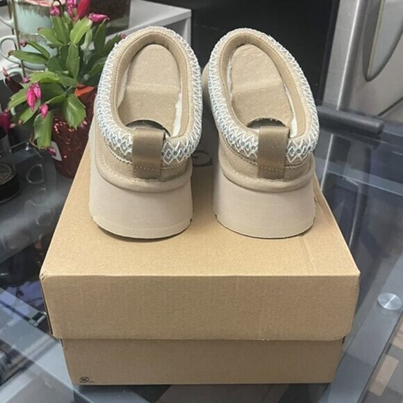 Ugg Tazz Tasman Platform Slippers Beautiful Mustard Seed - Picture 3 of 6